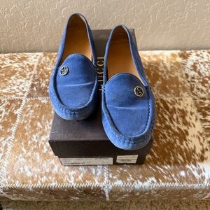 Gucci Royal Blue Suede Loafers 💯 Authentic Size 7 1/2